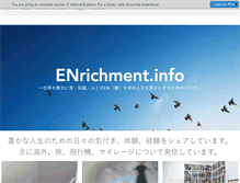 Tablet Screenshot of enrichment.info